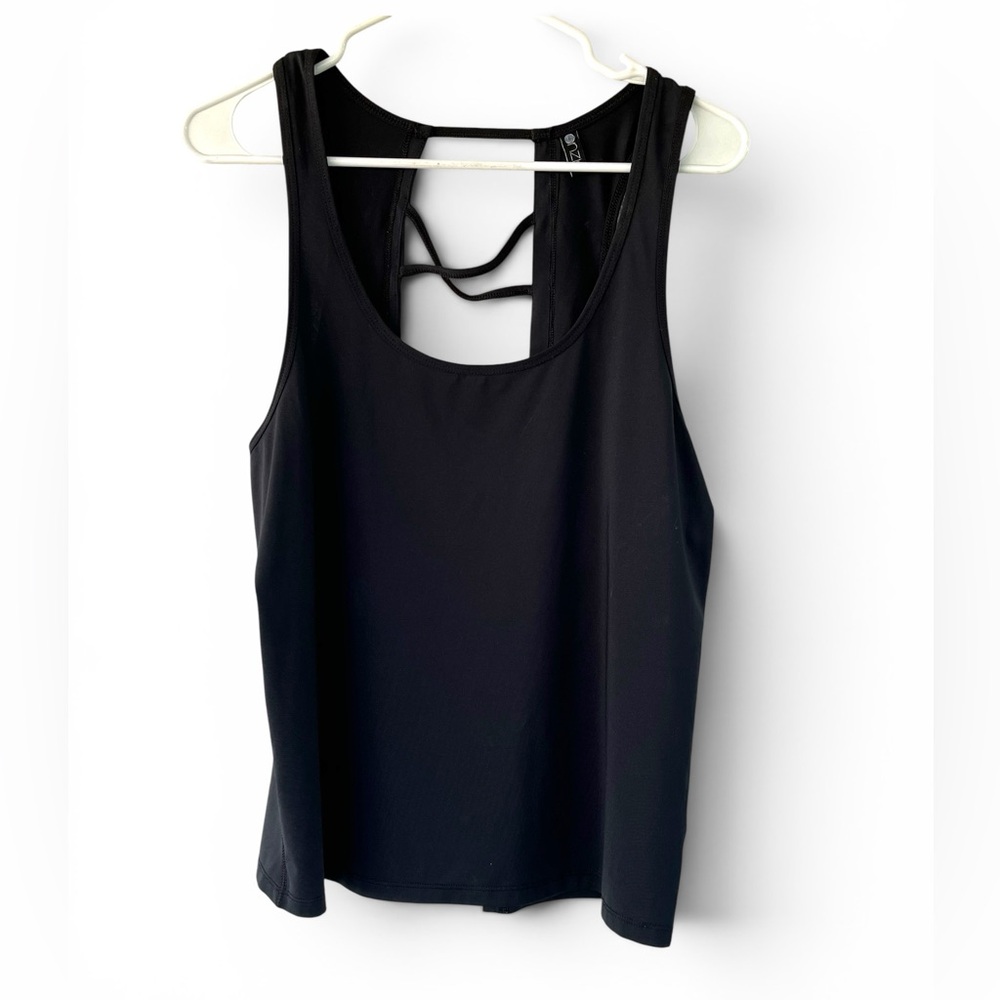 Onzie Open Back Black Tank Top Size M/L